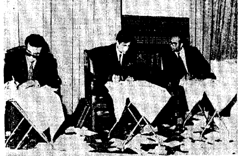 گزارش انتخابات و صورتجلسه اول هیئت مدیره دوره پانزدهم کانون وکلای دادگستری مرکز در سال ۱۳۴۹