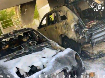 جزئیات آتش سوزی خودروی وکیل مرتضی کرمانی در جزیره کیش