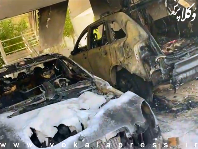 جزئیات آتش سوزی خودروی وکیل مرتضی کرمانی در جزیره کیش