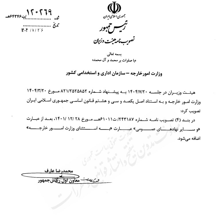 تصویبنامه تعیین ساعات آغاز به کار ادارات و مشاغل مختلف در سال ۱۴۰۲
