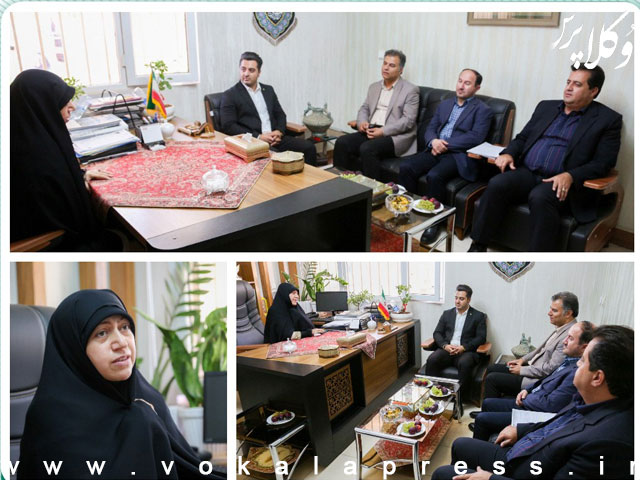 دیدار جمعی از اعضای هیات مدیره کانون وکلای قزوین با خانم فاطمه محمد بیگی نماینده قزوین