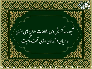 شیوهنامه «گزارشدهی اطلاعات داراییهای ارزی و جریان درآمدهای ارزی تحت مالکیت» ابلاغ شد