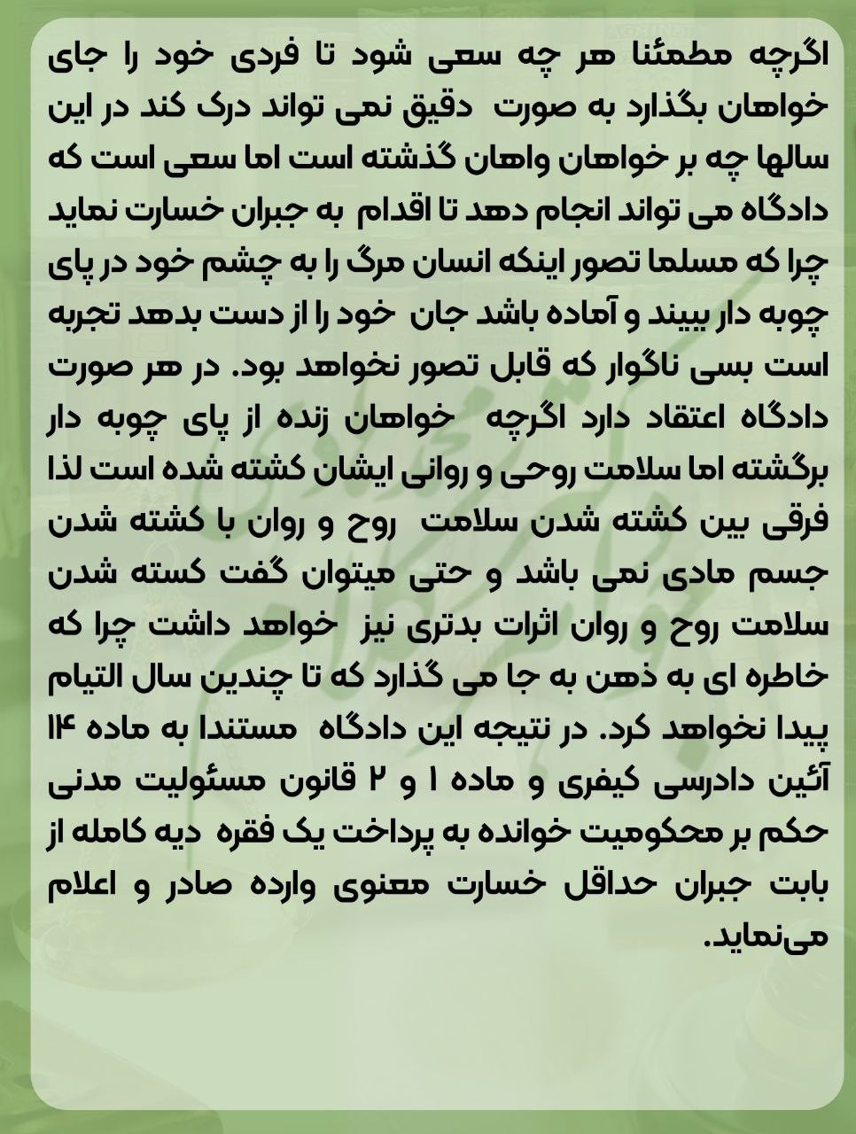 یازده سال حبس ناحق؛ مسئولیت دولت در جبران خسارت ناشی از حبس ناحق و اشتباه قاضی