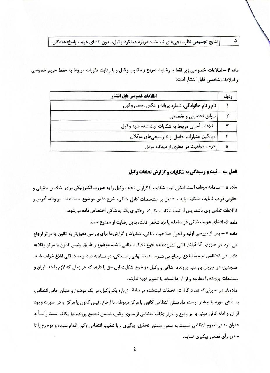 پیش نویس شاخص های شفافیت اطلاعات عملکردی وکلای دادگستری کانون وکلای دادگستری مرکزی